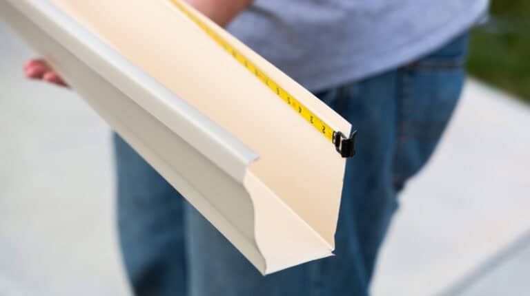 Seamless gutter installation project by Corner 2 Corner Construction